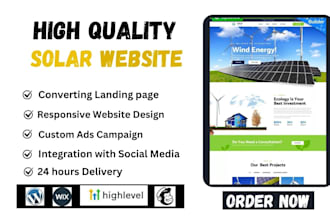 generate high quality solar leads via google ads solar landing page sales funnel