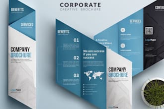 do professional company profile design brochure proposal catalog annual report