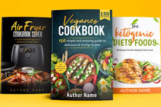 design premium cookbook cover, kindle cover, cookbook formatting cookbook design