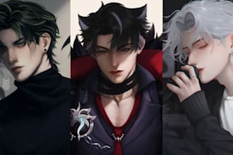 do art commissions for male characters, both sfw and nsfw
