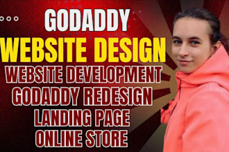 godaddy website design store redesign SEO landing page ecommerce online store