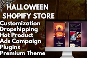design halloween shopify store halloween costume store dropshipping store