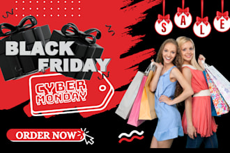 design klaviyo shopify black friday cyber monday halloween thanksgiving flier