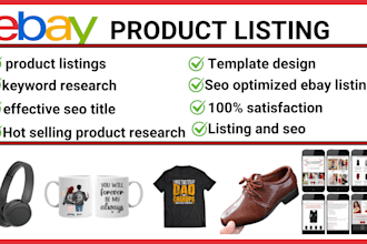 do ebay product listing, ebay listing, ebay lister, ebay product upload