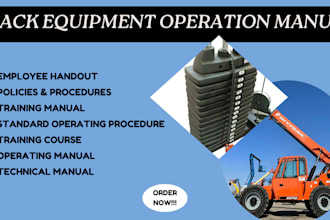 create an instructional, training manual, employee handout on stack equipment