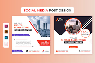 design social media advertising, banners, covers, ads, posts