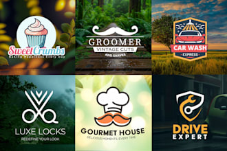do modern minimalist logo for your business with copyrights
