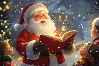 make awesome cartoon caricature for gift, christmas card
