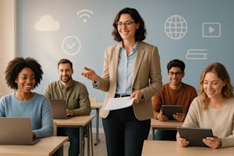 create digital literacy course, training course, manual, workbook, video, PPT