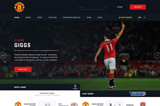 design soccer academy website, soccer website, football academy website