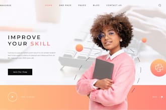 build elearning, lms, or course website on kajabi, thinkific, or learndash