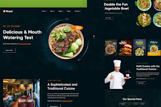 design food shopify butcher store restaurant website with online ordering system
