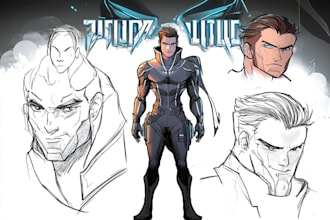 draw a comic character design