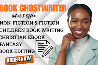 be ebook writer, non fiction ghostwriter, christian ebook, fiction ghostwriter