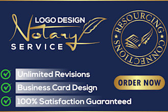 do notary, signature, signing agent, logo design