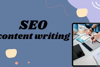 do SEO article writing, website content writing