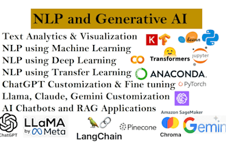 do your nlp task, build custom chatgpt, finetune chatgpt using langchain, llama