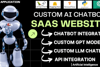 create ai chatbot ai app ai saas or llm ai website development chatgpt rag gpt4