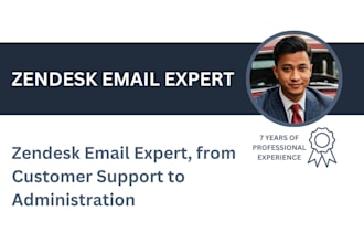 be your zendesk customer support and administrator