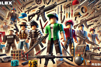 make custom 3d roblox accessories, weapons, and characters