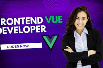 develop interactive vue js websites with API integration