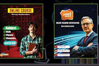 design educational flyers or poster in 24 hours