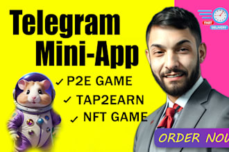develop telegram mini app like hamster kombat or tapswap