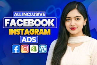 setup and manage facebook ads campaign, run sales and leads, instagram ads