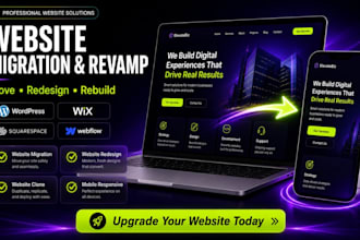 migrate redesign clone or rebuild your wordpress or wix website professionally
