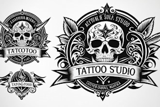 logo design for tattoo studio, tattoo artist and other activity