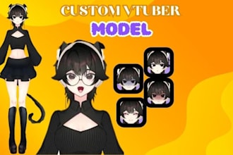 design quality live2d vtuber model vtuber avatar live2d model for streaming