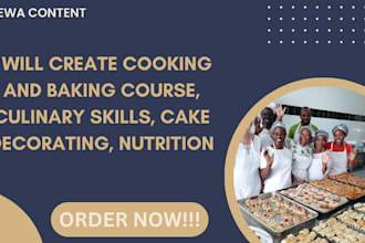 create cooking and baking course culinary skills cake decorating cooking video