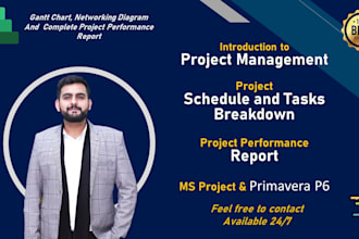 prepare project management schedule on ms project and primavera
