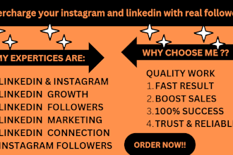supercharge your instagram and linkedin with real followers