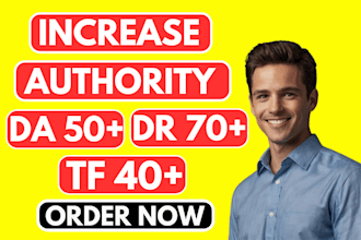 increase domain rating trust flow domain authority 50 plus