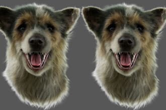 sculpt 3d animal model 3d printing 3d realistic creature design animal fur model