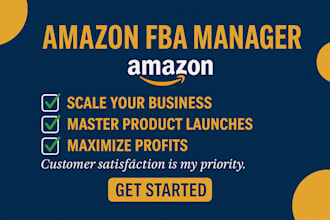 be your amazon fba consultant, amazon account manager