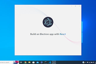 create desktop applications using electron