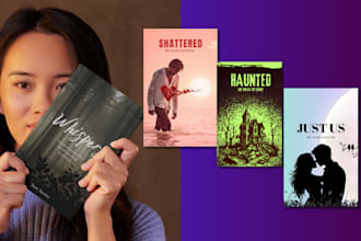 create attractive books or novel cover designs