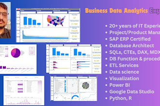 do etl and business data analytics, data visualization