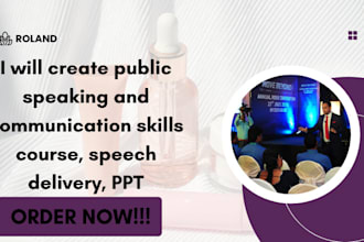 create public speaking and communication skills course, speech delivery, PPT
