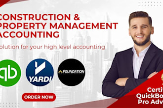 do construction and property management accounting quickbooks yardi foundation