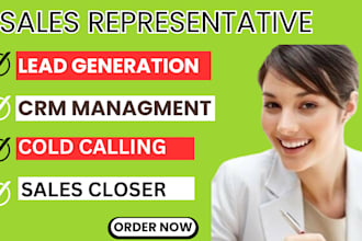 do sales representative lead generation close deal online sales closer sales rep