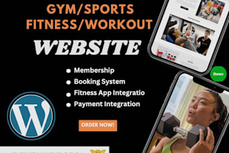 personal trainer, gym website, fitness website, sports website, workout website