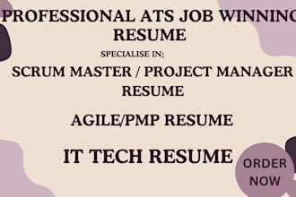scrum master, project management, product manager resume, agile resume writing