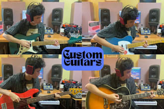 write and record custom studio guitar tracks for your song
