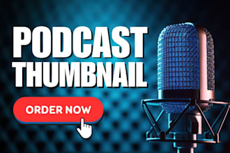 design professional podcast youtube thumbnail