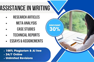 assist in technical reports, research and summaries