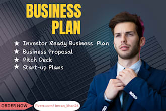 do an investor ready business plan, financial plan, and pitch deck