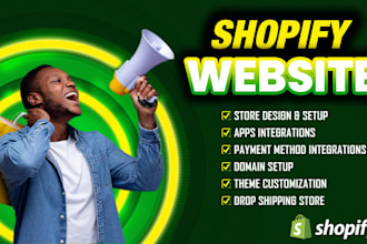 build shopify store, build shopify website design, shopify dropshipping website